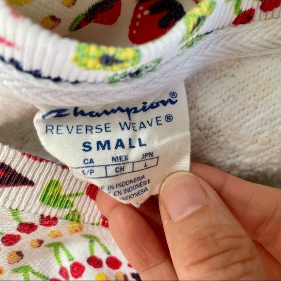 Champion x Susan Alexandra Fruit Moon Sun Reverse Weave Pullover Sweatshirt S - Picture 7 of 9